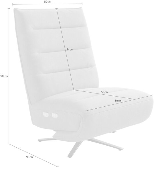 RELAXAČNÉ KRESLO, textil, antracitová Sit & More - Online Only obývacie izby, Online Only