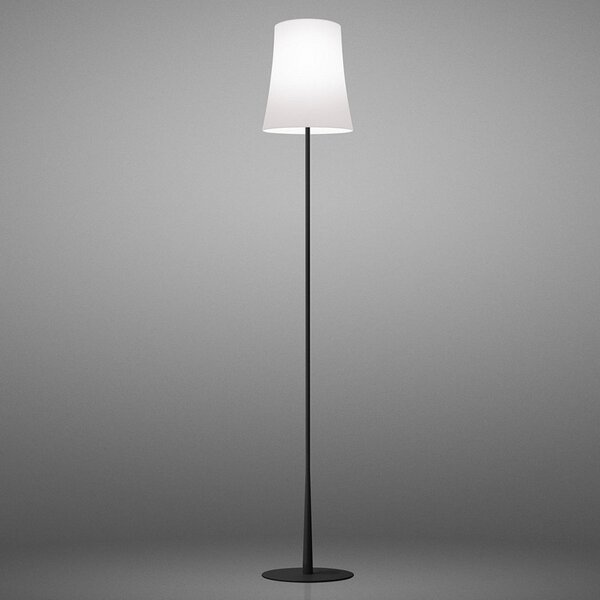 Stojacie Lampa Foscarini, Birdie Easy, Čierna, Obývacia izba, Kov, Dizajnový