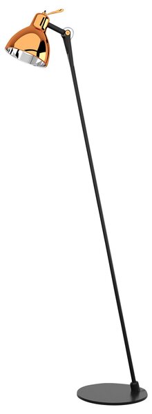 Stojacie Lampa Rotaliana, Luxy F0 Glam, Čierna, Obývacia izba, Kov, Dizajnový