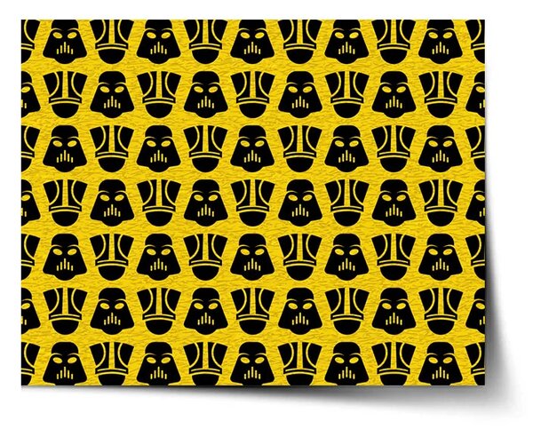 Sablio Plagát Star Wars Stormtrooperi Pattern na žltej - 60x40 cm