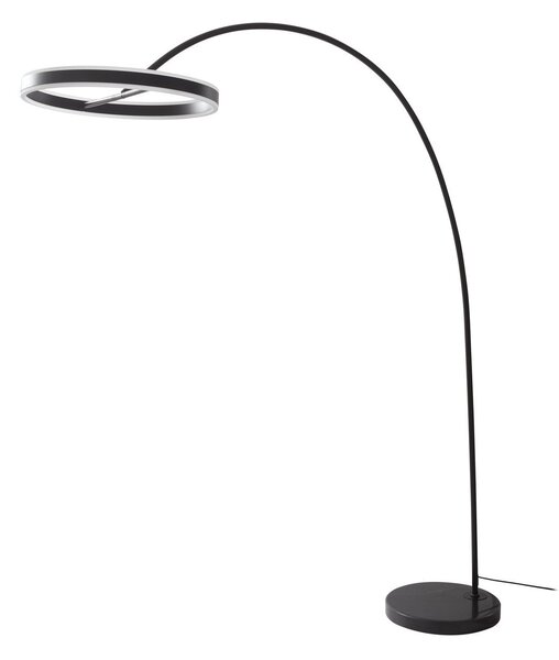 Stojacie Lampa Lucande, Yekta, stmievateľné, Čierna, Obývacia izba, Kov, Dizajnový