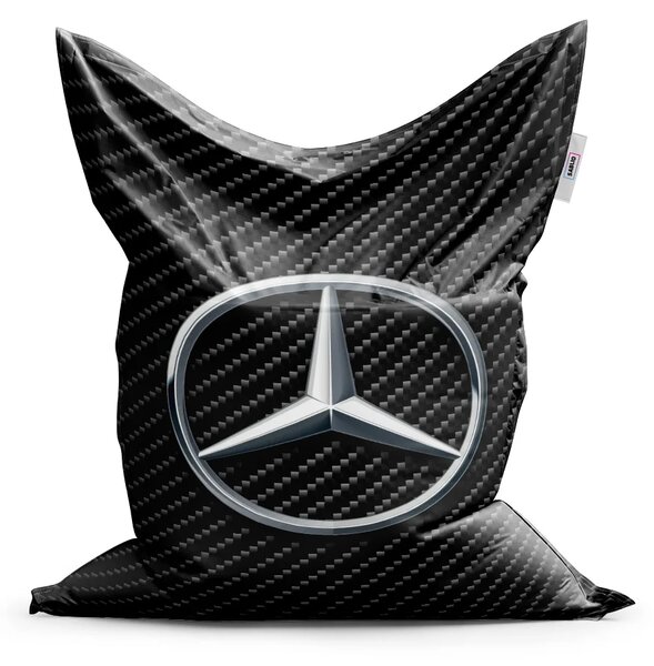 Sablio Sedací vak Classic Logo 4 Carbon - 150x100 cm