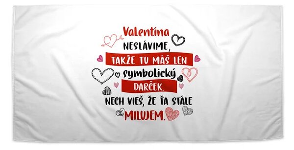Sablio Uterák Valentína neslávime … - 30x50 cm
