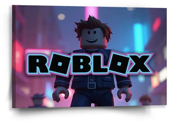 Sablio Obraz ROBLOX Neónové mesto - 60x40 cm