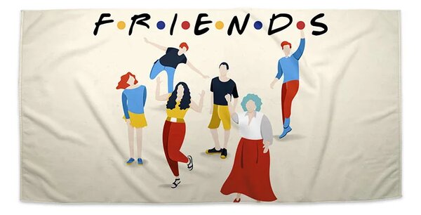 Sablio Uterák Seriál Priatelia FRIENDS Postavy - 30x50 cm