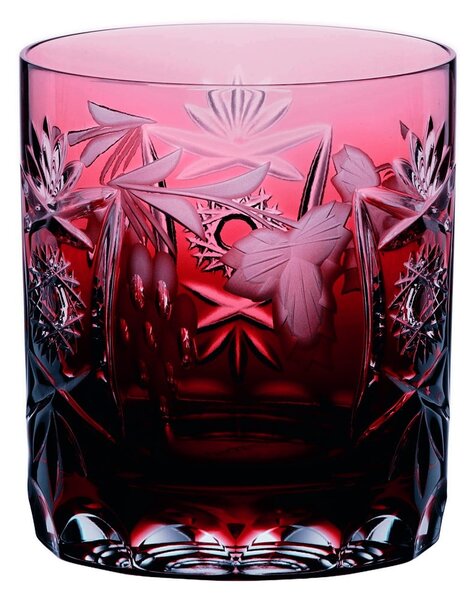 Červený pohár na whisky z krištáľového skla Nachtmann Traube Whisky Tumbler Copper Ruby, 250 ml