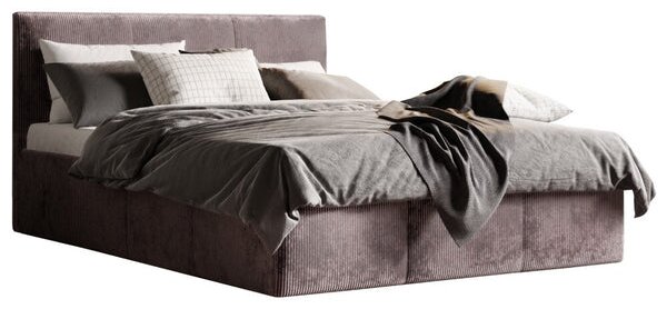 Čalúnená posteľ Bjorn 160x200, sivohnedá, vr. roštu a ÚP