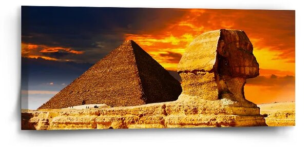 Sablio Obraz Pyramídy - 110x50 cm