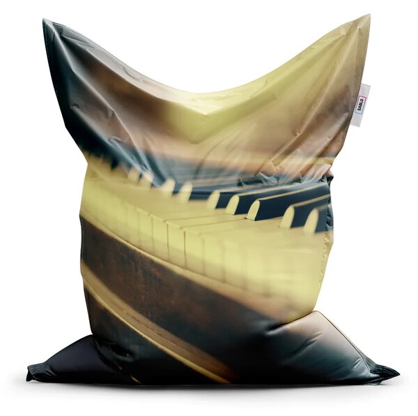Sablio Sedací vak Klávesy klavíra - 150x100 cm