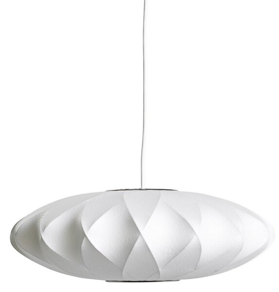 Závesné svietidlá HAY, Nelson Saucer Bubble Crisscros, stmievateľné, Biela, Obývacia izba, Plast, Dizajnový