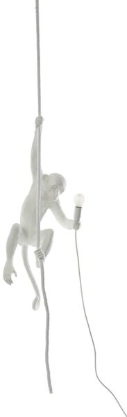 Stolové Lampa SELETTI, Monkey Lamp, Biela, Obývacia izba, Plast, Dizajnový