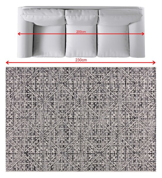 Koberec Breeze beige/charcoal grey 160x230cm