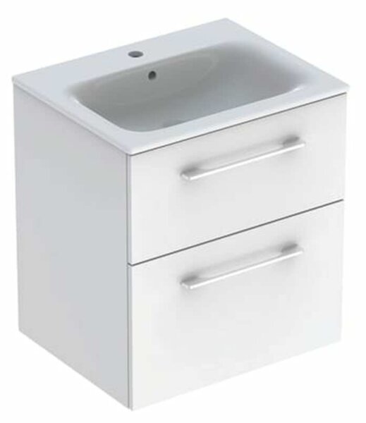 Kúpeľňová skrinka s umývadlom Geberit Selnova 60x50,2x65,2 cm biela lesk 501.236.00.1