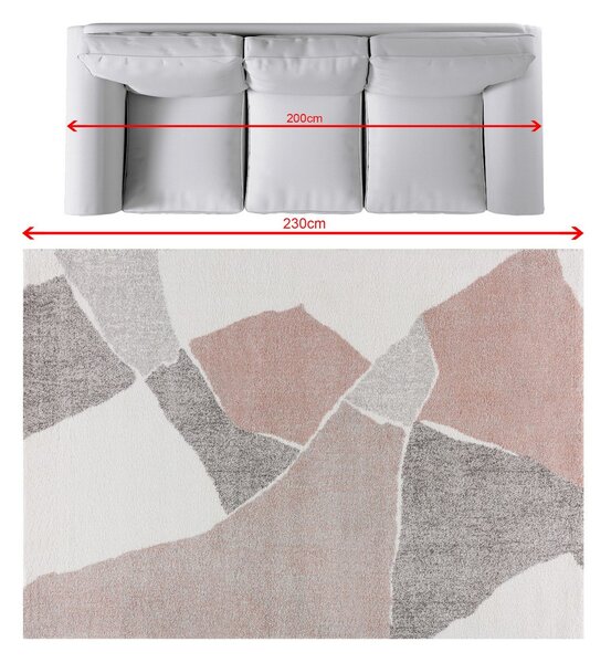 Koberec Softness cream/nude rose 160x230cm