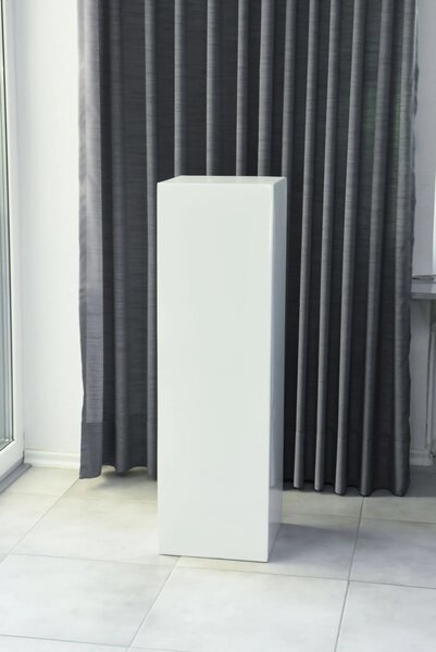 Podstavec PODEST, výška 100 cm, sklolaminát, biely lesk