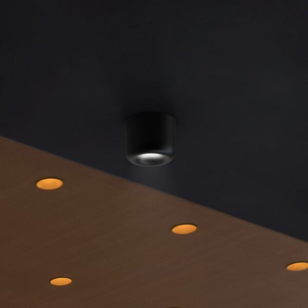 Stropné Lampa Serien Lighting, Cavity Ceiling L, stmievateľné, Čierna, Obývacia izba, Kov, Dizajnový