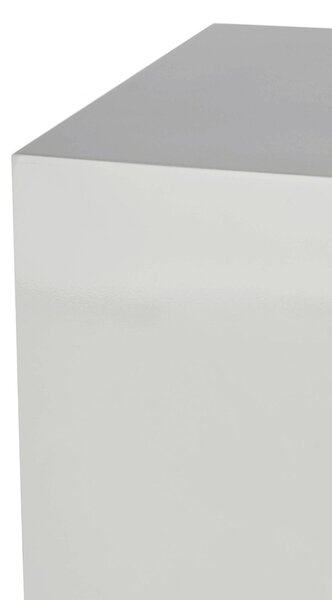 Podstavec PODEST, výška 60 cm, sklolaminát, biely lesk