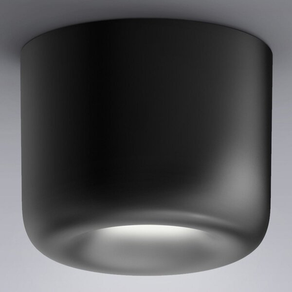Stropné Lampa Serien Lighting, Cavity Ceiling L, stmievateľné, Čierna, Obývacia izba, Kov, Dizajnový