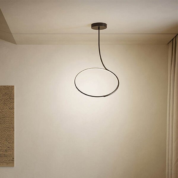 Stropné Lampa kdln, Poise, stmievateľné, Čierna, Obývacia izba, Kov, Dizajnový