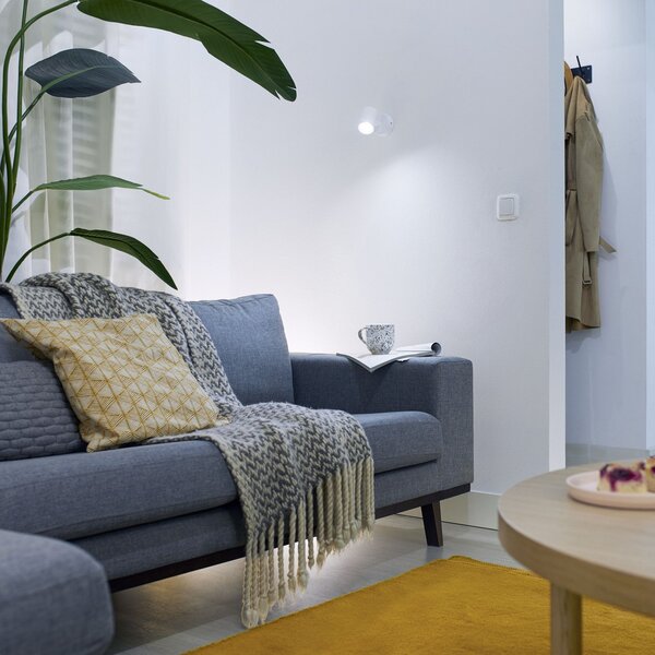 Stropné Lampa WiZ, Imageo, stmievateľné, Biela, Obývacia izba, Hliník, Moderný