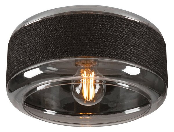 Stropné Lampa SLV, Pantilo Rope 27, stmievateľné, Čierna, Obývacia izba, Sklo, Moderný