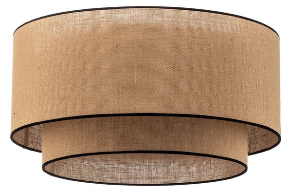 Stropné Lampa Euluna, Boho jute & black, stmievateľné, Hnedá / Hrdzavá, Obývacia izba, Tkanina / Textil, Boho
