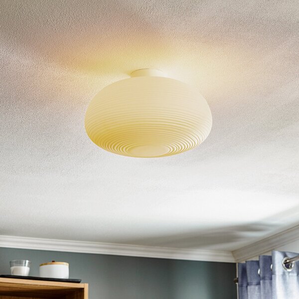 Stropné Lampa Foscarini, Rituals 2, stmievateľné, Biela, Obývacia izba, Sklo, Dizajnový