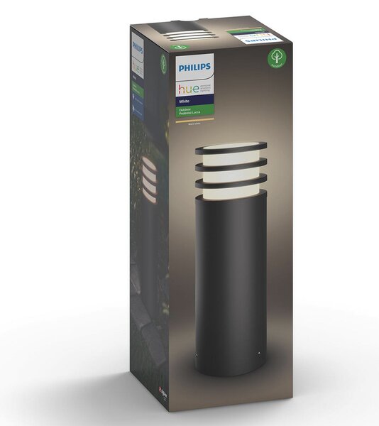 Vonkajšie Svietidlo Philips Hue, Philips Hue Lucca, stmievateľné, Čierna, Kov, Moderný