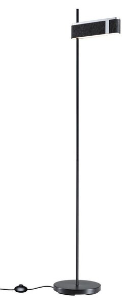 Stojacie Lampa Paulmann, Jagun, stmievateľné, Čierna, Obývacia izba, Tkanina / Textil, Moderný
