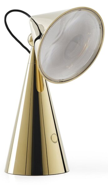 Stolové Lampa Tom Dixon, POSE, stmievateľné, Zlatá / Mosadz, Obývacia izba, Plast, Dizajnový
