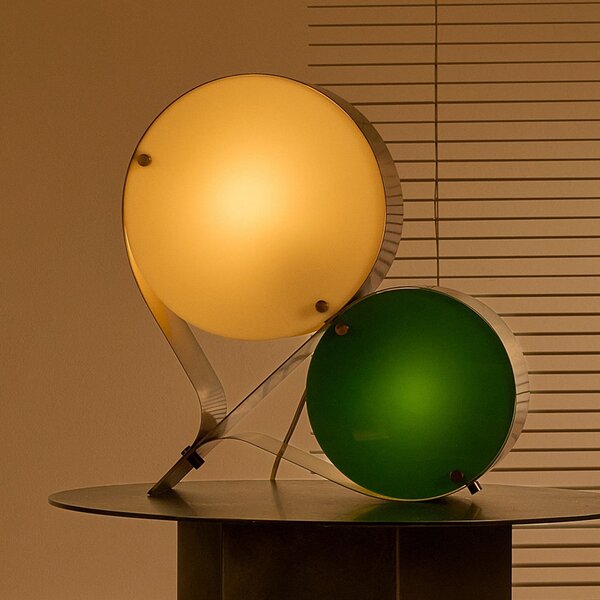 Stolové Lampa GUBI, Coppia, Biela, Obývacia izba, Plast, Moderný