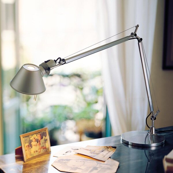 Stolové Lampa Artemide, Tolomeo, stmievateľné, Metalická, Pracovňa, Kov, Dizajnový