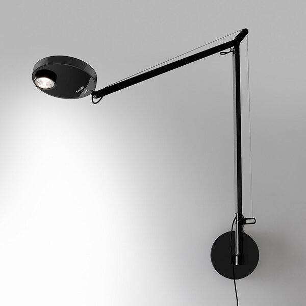 Nástenné Svietidlo Artemide, Demetra, stmievateľné, Čierna, Spálňa, Kov, Moderný
