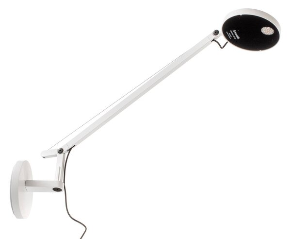 Nástenné Svietidlo Artemide, Demetra Micro, stmievateľné, Biela, Pracovňa, Kov, Dizajnový