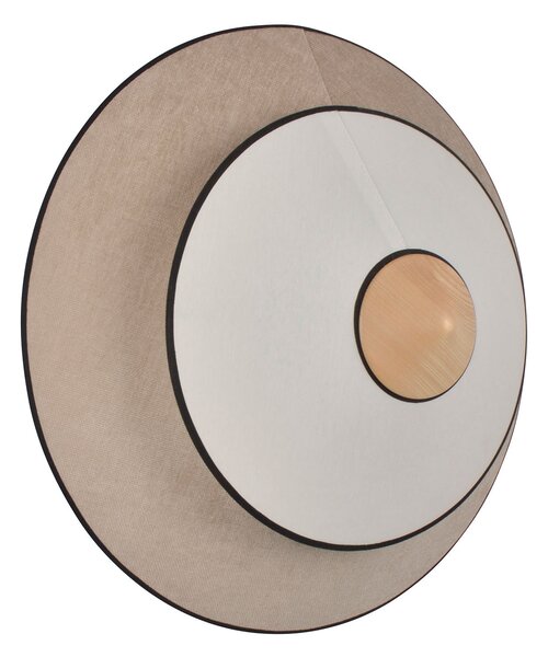 Nástenné Svietidlo Forestier, Cymbal S, Béžová, Obývacia izba, Tkanina / Textil, Dizajnový