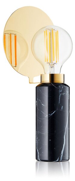 Stolové Lampa DESIGN BY US, Blindspot, Čierna, Obývacia izba, Mramor, Dizajnový