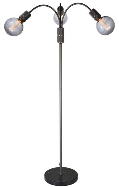 Stojacie Lampa Halo Design, Čierna, Obývacia izba, Kov