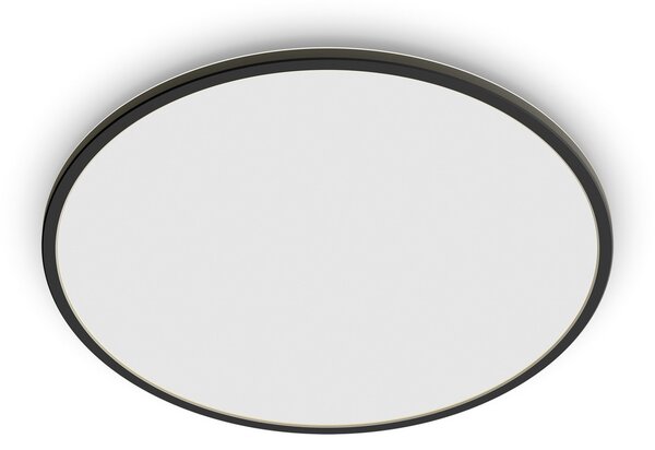 Stropné Lampa Philips, Superslim, stmievateľné, Čierna, Kúpeľňa, Kov