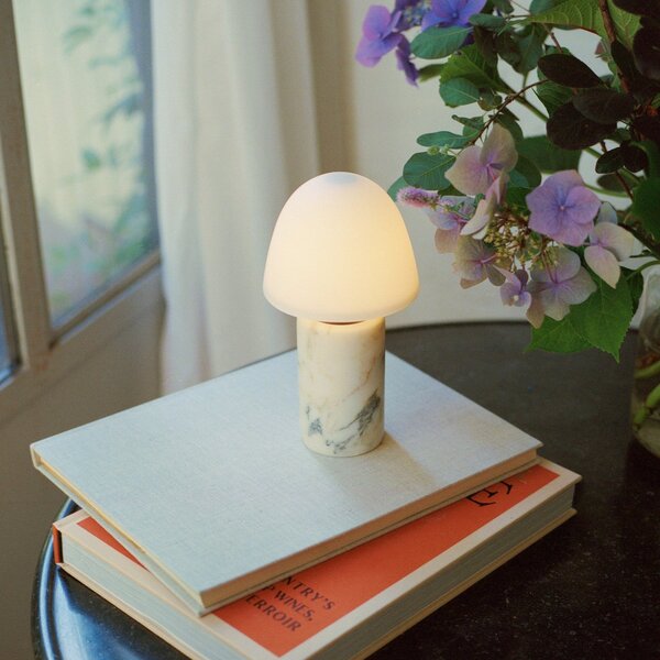Stolové Lampa Made By Hand, Fuse, Béžová, Obývacia izba, Mramor, Dizajnový