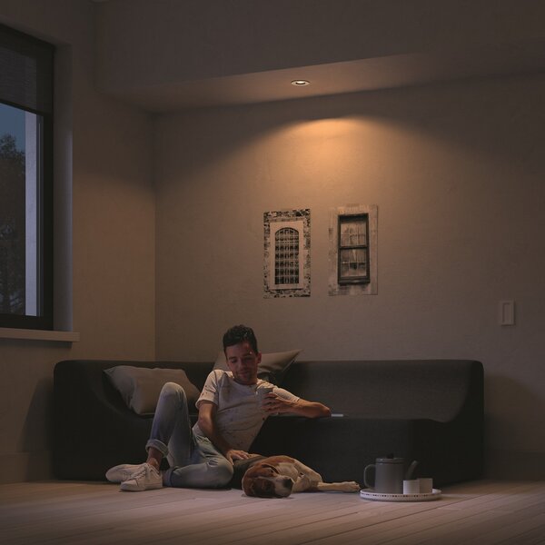 Bodové svetlá Philips Hue, stmievateľné, Biela, Obývacia izba, Plast, Moderný