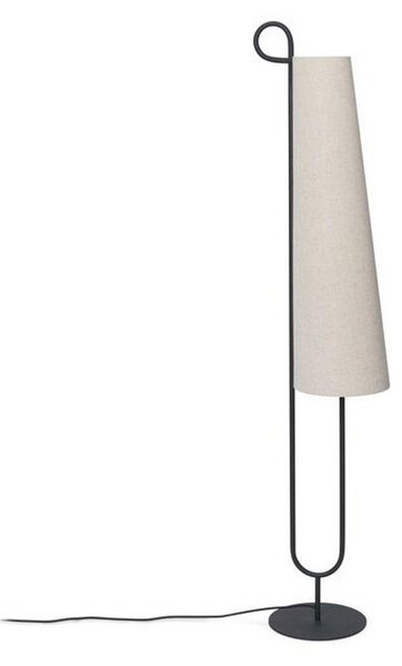 Stojacie Lampa ferm LIVING, Ancora, Čierna, Obývacia izba, Kov, Dizajnový