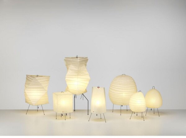 Stolové Lampa Vitra, Biela, Obývacia izba, Papier / Kartón