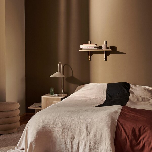 Nástenné Svietidlo ferm LIVING, Arum Swivel, Béžová, Obývacia izba, Kov, Dizajnový