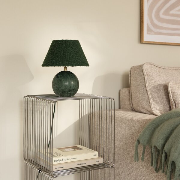 Stolové Lampa Globen Lighting, Zelená, Obývacia izba, Tkanina / Textil, Dizajnový