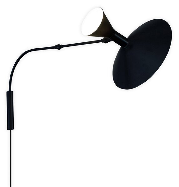 Nástenné Svietidlo Nemo Lighting, Lampe de Marseille, Čierna, Obývacia izba, Kov