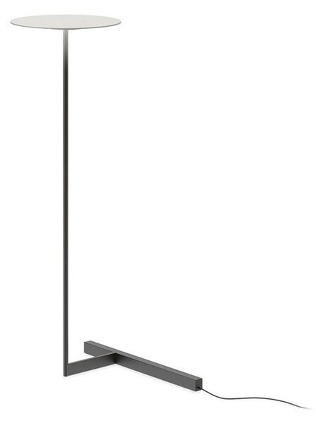 Stojacie Lampa Vibia, Flat, stmievateľné, Čierna, Obývacia izba, Kov, Škandinávsky