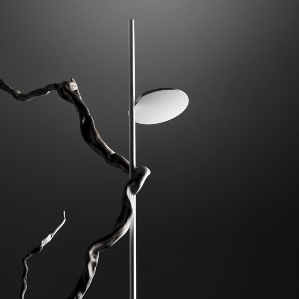 Stojacie Lampa Stilnovo, Kimia, stmievateľné, Čierna, Obývacia izba, Kov, Dizajnový