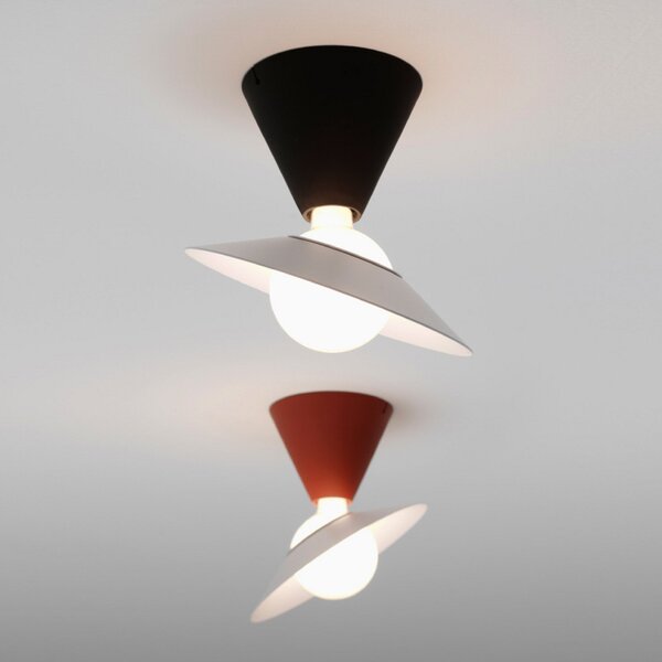 Stropné Lampa Stilnovo, Fante, Čierna, Obývacia izba, Plast, Dizajnový