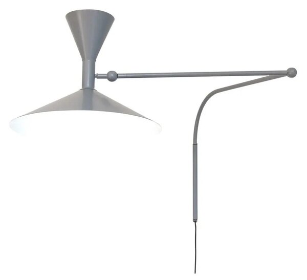 Nástenné Svietidlo Nemo Lighting, Sivá, Obývacia izba, Vintage