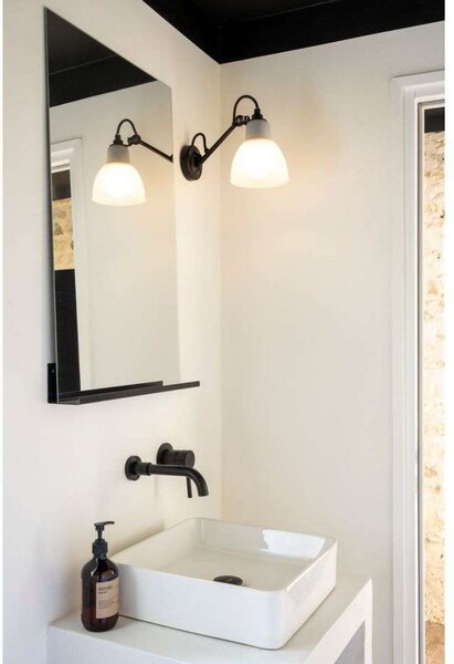 Nástenné Svietidlo Lampe Gras, Čierna, Kúpeľňa, Kov